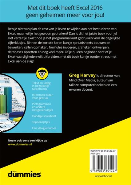 Grote foto microsoft excel 2016 voor dummies voor dummies boeken informatica computer
