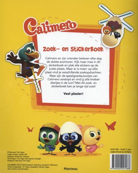 Grote foto calimero stickeravontuur calimero boeken overige boeken