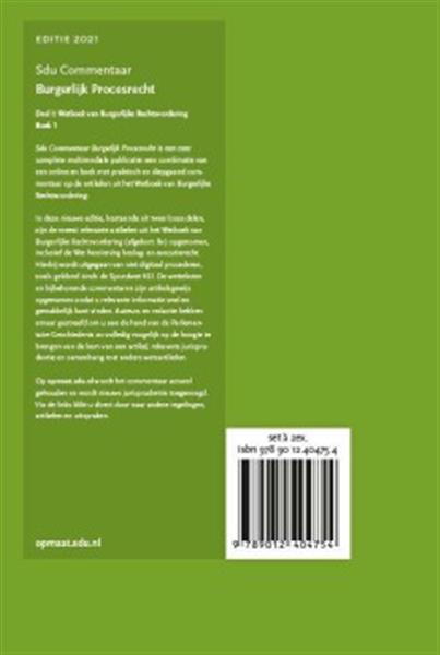 Grote foto sdu commentaar burgerlijk procesrecht sdu commentaar boeken wetenschap