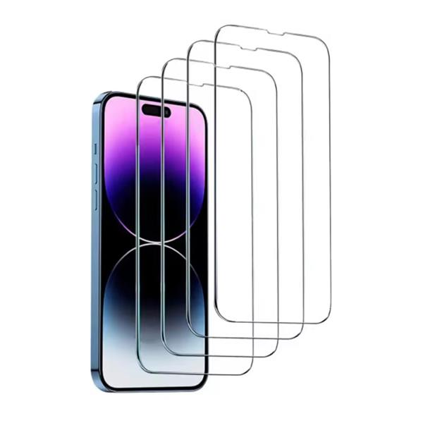 Grote foto 4 pack iphone 16 pro max screen protector tempered glass film gehard glas telecommunicatie mobieltjes