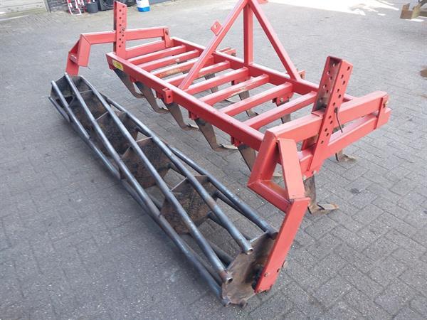 Grote foto evers vaste tand cultivator met rol 2.9 meter breed agrarisch cultivators en woelers