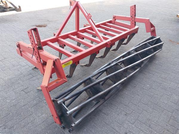 Grote foto evers vaste tand cultivator met rol 2.9 meter breed agrarisch cultivators en woelers