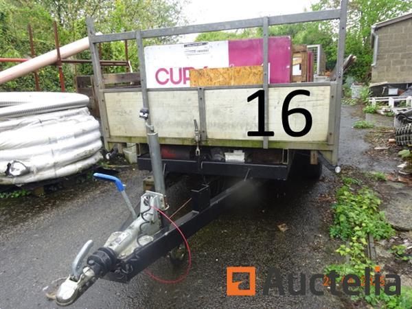 Grote foto 1 dubbelassige aanhangwagen kantelbaar elektromotor 4 zijdig opklapbaar chassis 194557001 afm. doe het zelf en verbouw onderdelen en accessoires