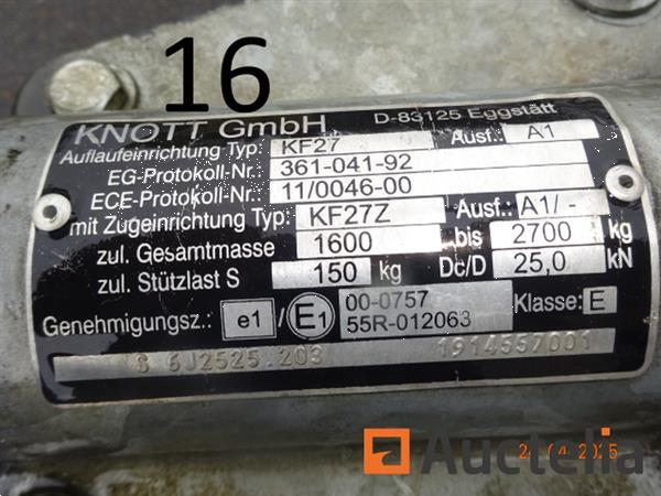 Grote foto 1 dubbelassige aanhangwagen kantelbaar elektromotor 4 zijdig opklapbaar chassis 194557001 afm. doe het zelf en verbouw onderdelen en accessoires