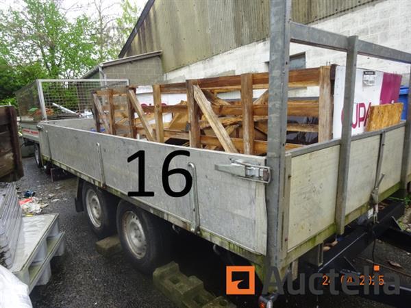 Grote foto 1 dubbelassige aanhangwagen kantelbaar elektromotor 4 zijdig opklapbaar chassis 194557001 afm. doe het zelf en verbouw onderdelen en accessoires