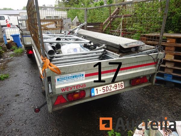 Grote foto 1 kipwagen dubbele assen plaat 1sdz 916 chassis ye8010202fnc12329 aluminium 4 opklapbare zijkan doe het zelf en verbouw onderdelen en accessoires