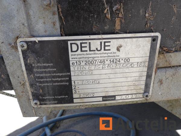 Grote foto enkelassige aanhangwagen 750 kg delje agrarisch aanhangwagens
