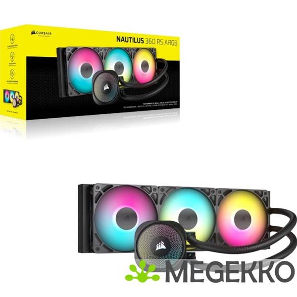 Grote foto corsair nautilus 360 rs argb black computers en software overige computers en software