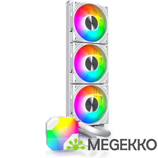 Grote foto montech hyper flow argb 360mm waterkoeling wit computers en software overige computers en software