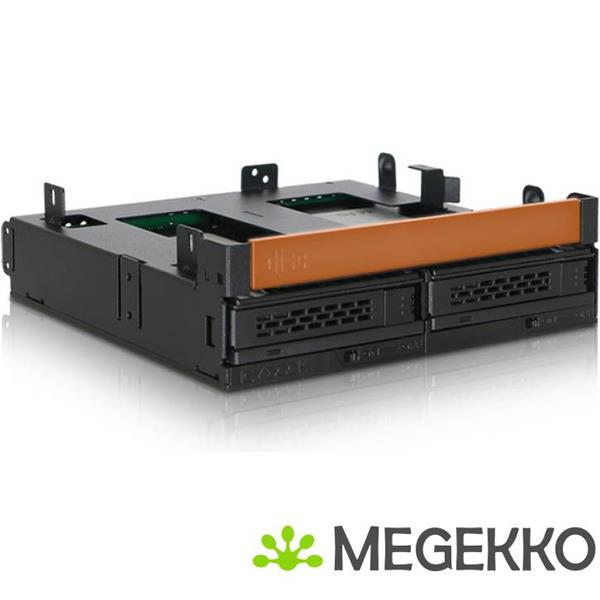 Grote foto icy dock mb732spo b 2x2 5 sata mobile rack ultra slim odd voor extern 5 25 computers en software harde schijven