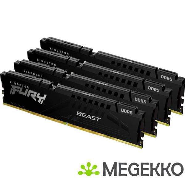 Grote foto kingston ddr5 fury beast 4x32gb 5200 computers en software harde schijven