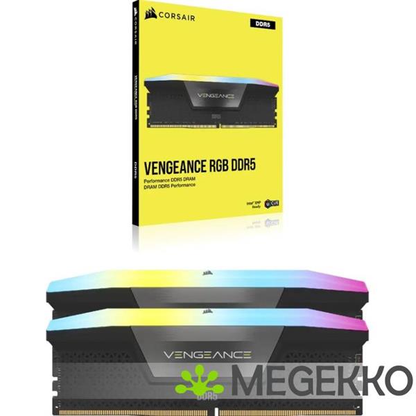 Grote foto corsair ddr5 vengeance rgb 2x32gb 6600 computers en software harde schijven
