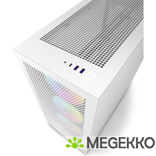Grote foto nzxt h7 flow rgb white computers en software behuizingen en kasten