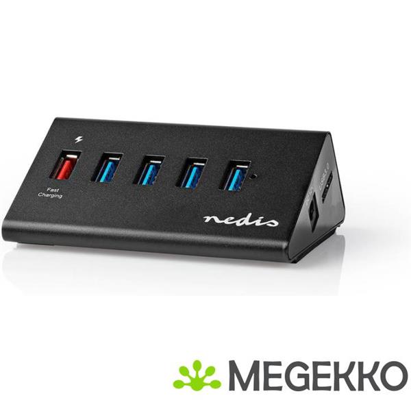 Grote foto usb hub 5 poorts usb 3.0 met externe voeding qc3.0 oplaadpoort 5 gbps aluminium computers en software overige computers en software