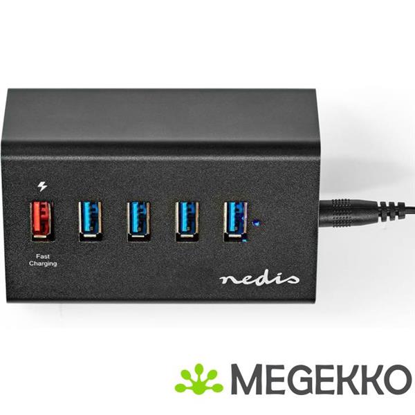 Grote foto usb hub 5 poorts usb 3.0 met externe voeding qc3.0 oplaadpoort 5 gbps aluminium computers en software overige computers en software