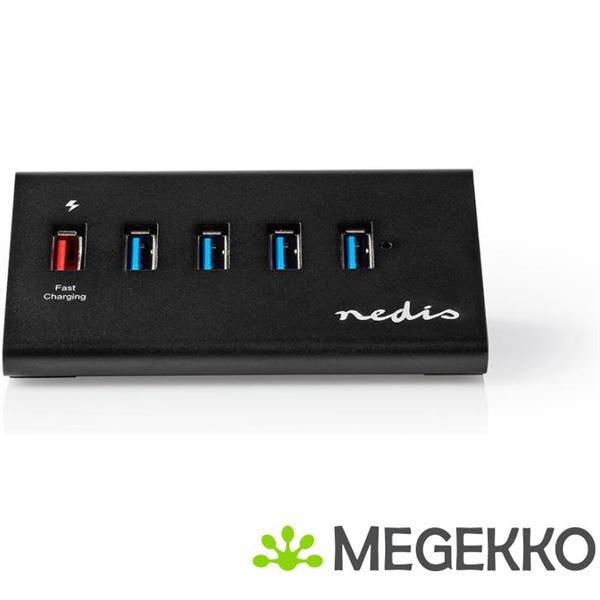 Grote foto usb hub 5 poorts usb 3.0 met externe voeding qc3.0 oplaadpoort 5 gbps aluminium computers en software overige computers en software