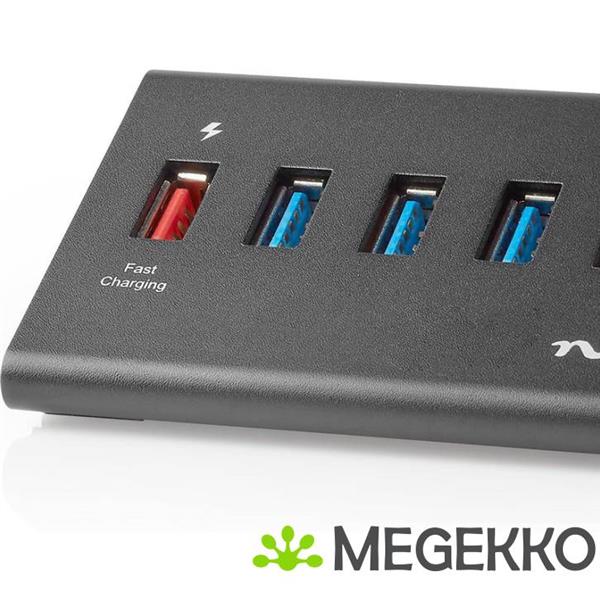 Grote foto usb hub 5 poorts usb 3.0 met externe voeding qc3.0 oplaadpoort 5 gbps aluminium computers en software overige computers en software