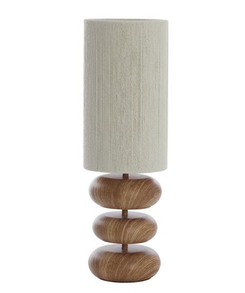 Grote foto tafellamp danialo 22x67 5 cm hout print naturel light living huis en inrichting eettafels