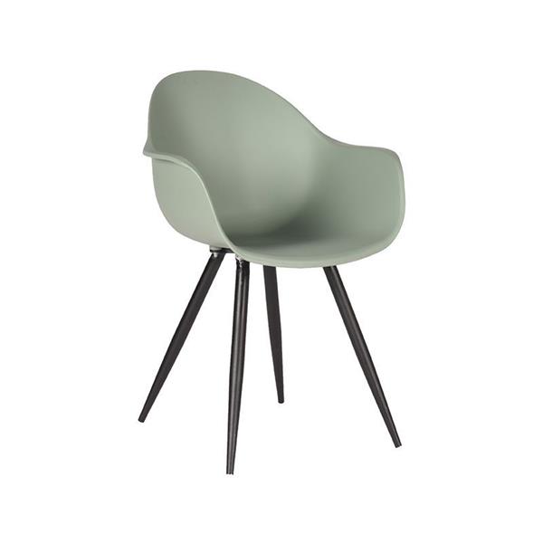 Grote foto eetkamerstoel luca 58x54x85 cm forest pp zwart metaal voor binnen en buiten gebruik huis en inrichting stoelen