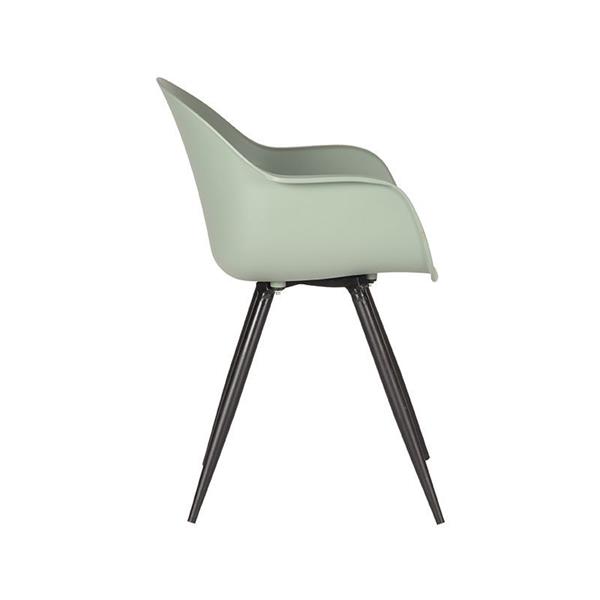 Grote foto eetkamerstoel luca 58x54x85 cm forest pp zwart metaal voor binnen en buiten gebruik huis en inrichting stoelen