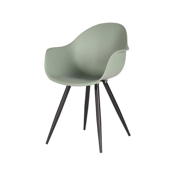 Grote foto eetkamerstoel luca 58x54x85 cm forest pp zwart metaal voor binnen en buiten gebruik huis en inrichting stoelen