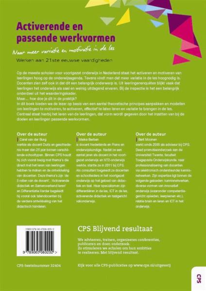 Grote foto activerende en passende werkvormen boeken studieboeken