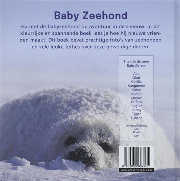 Grote foto babydieren zeehond boeken overige boeken
