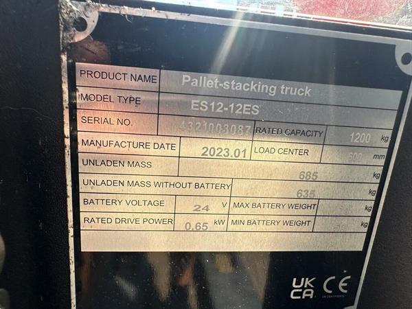 Grote foto vs 22180 elektrische stapelaar dutchlift 3.600mm nieuwstaat doe het zelf en verbouw hefwerktuigen