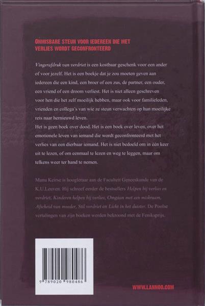Grote foto vingerafdruk van verdriet boeken politiek en maatschappij