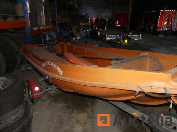 Grote foto reddingsboot met aanhanger en motor watersport en boten overige watersport en boten