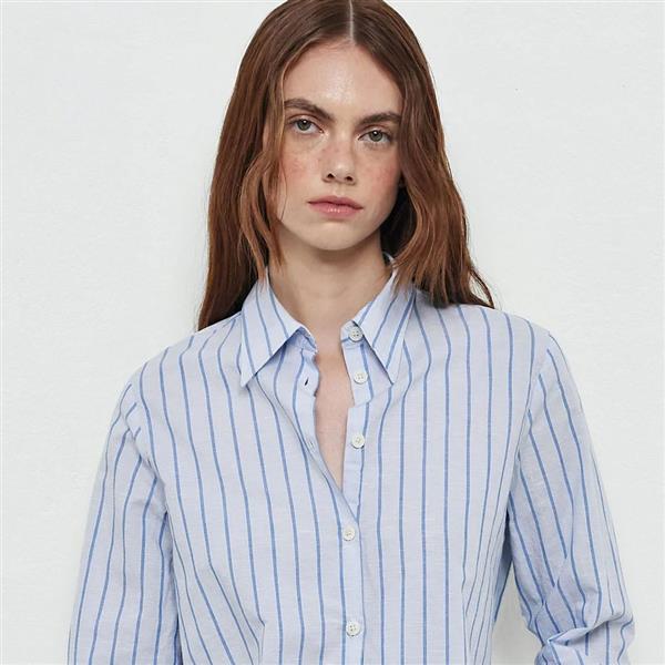 Grote foto massimo alba blouse katoen linnen vivien maat xxl kleding dames blouses