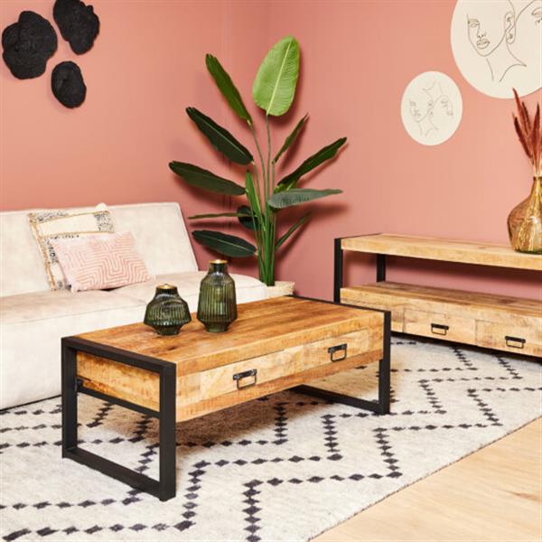 Grote foto salontafel britt 2 lades 120x60x45 cm leverbaar vanaf week 20 huis en inrichting eettafels