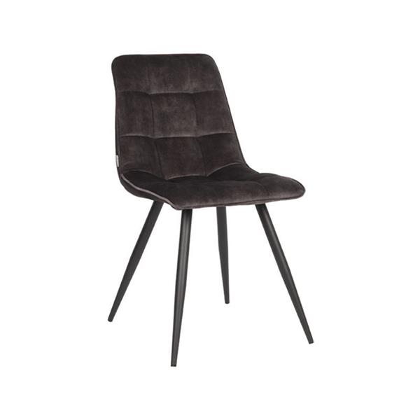 Grote foto eetkamerstoel jelt 45x56x85 cm antraciet velours huis en inrichting stoelen