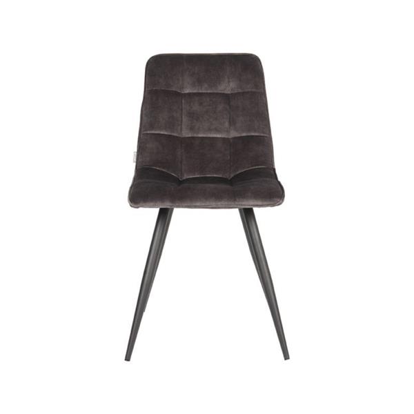 Grote foto eetkamerstoel jelt 45x56x85 cm antraciet velours huis en inrichting stoelen