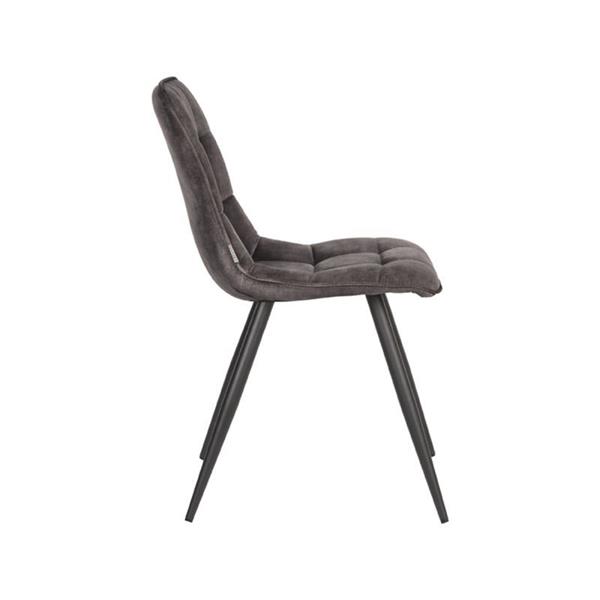 Grote foto eetkamerstoel jelt 45x56x85 cm antraciet velours huis en inrichting stoelen