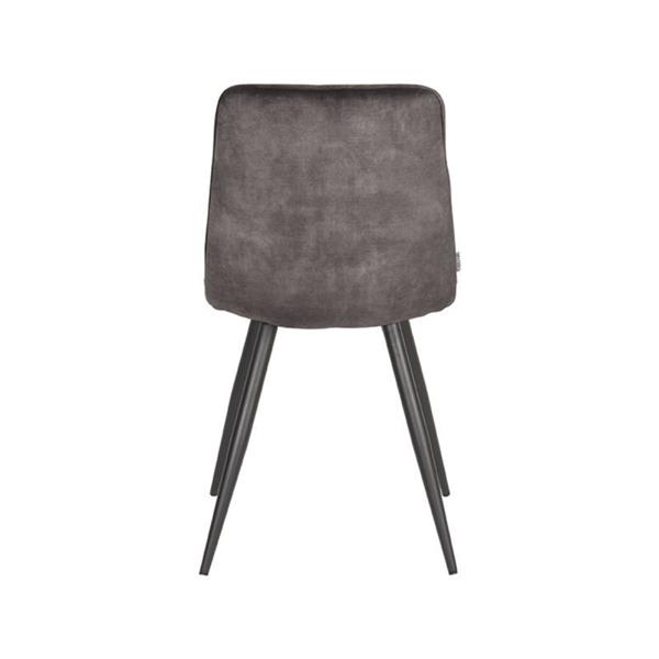 Grote foto eetkamerstoel jelt 45x56x85 cm antraciet velours huis en inrichting stoelen