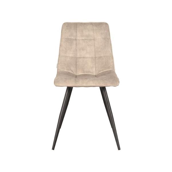Grote foto eetkamerstoel jelt 45x56x85 cm zand velours huis en inrichting stoelen