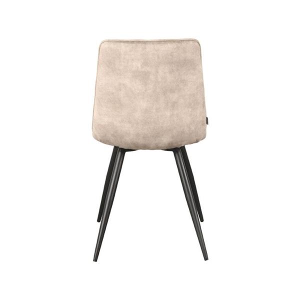 Grote foto eetkamerstoel jelt 45x56x85 cm zand velours huis en inrichting stoelen
