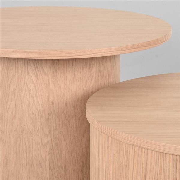 Grote foto salontafel set oliva 120x70x40 cm naturel eikenhout huis en inrichting eettafels