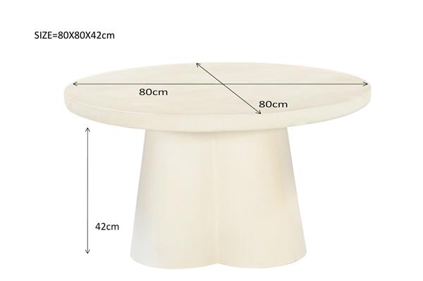 Grote foto salontafel brix clubs sandy 80cm huis en inrichting eettafels