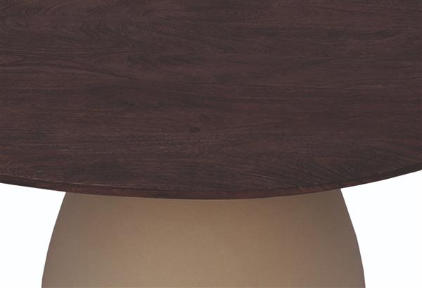 Grote foto salontafel brix marron 86 cm organische vorm huis en inrichting eettafels