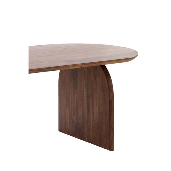 Grote foto eettafel indore 220x100x75 cm deens ovaal acacia hout bruin huis en inrichting eettafels