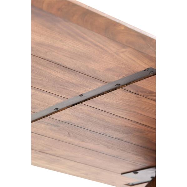Grote foto eettafel indore 220x100x75 cm deens ovaal acacia hout bruin huis en inrichting eettafels