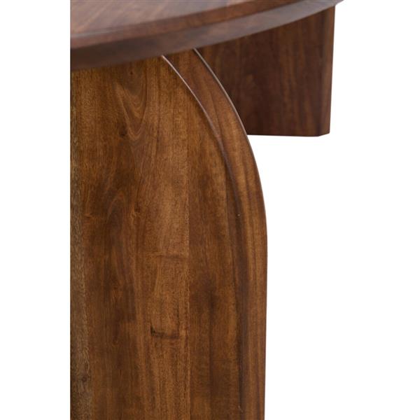Grote foto eettafel indore 220x100x75 cm deens ovaal acacia hout bruin huis en inrichting eettafels