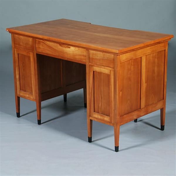 Grote foto satijnhouten bureau met zwarte accenten hollands ca 1910 no.283010 antiek en kunst overige in antiek gebruiksvoorwerpen