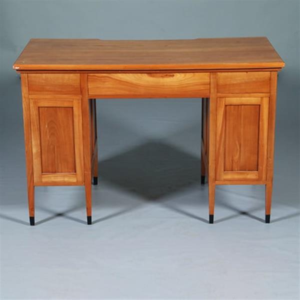 Grote foto satijnhouten bureau met zwarte accenten hollands ca 1910 no.283010 antiek en kunst overige in antiek gebruiksvoorwerpen