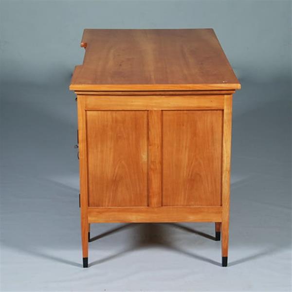 Grote foto satijnhouten bureau met zwarte accenten hollands ca 1910 no.283010 antiek en kunst overige in antiek gebruiksvoorwerpen