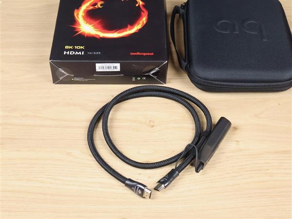 Grote foto audioquest dragon 48 highend full silver audio hdmi cable 1 0 metre audio tv en foto onderdelen en accessoires