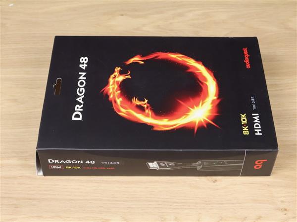 Grote foto audioquest dragon 48 highend full silver audio hdmi cable 1 0 metre audio tv en foto onderdelen en accessoires
