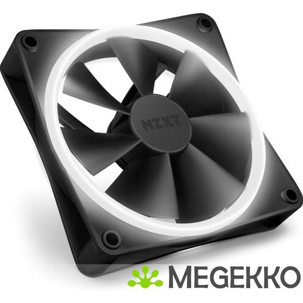 Grote foto nzxt f120 rgb duo 120mm rgb fan triple black computers en software overige computers en software